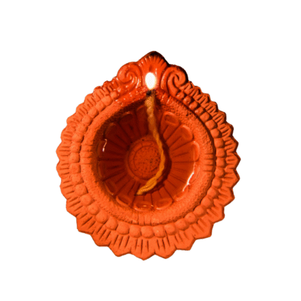 Traditional Brass Diya for Pooja (Oil Lamp)